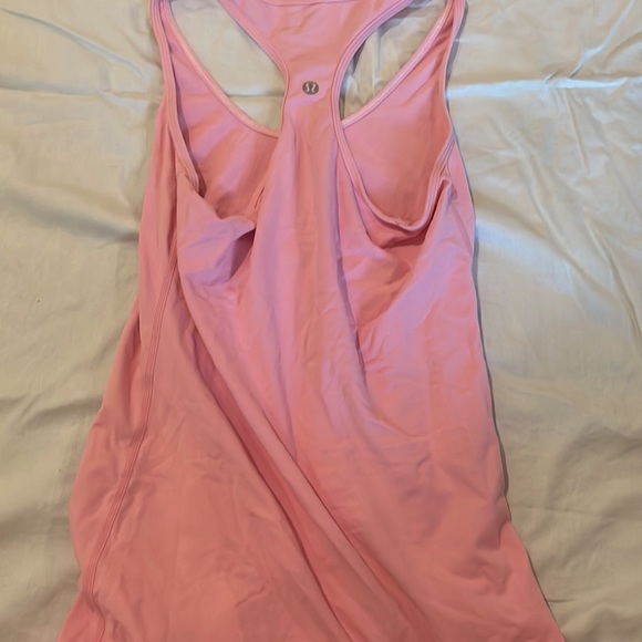 Lululemon pink breathable Razorback tank top - Picture 3 of 4